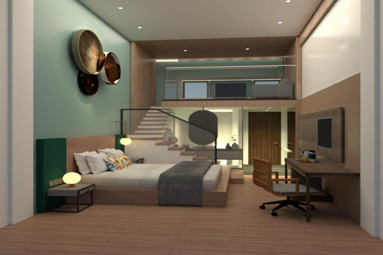 The Botanica Sanctuary Puncak Exterior foto 3D rendering of a hotel room